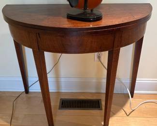 Vintage half moon Mahogany table 