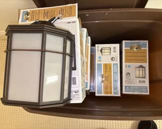 Hampton Bay  1 light oil Rubbed Bronze Dusk to Dawn outdoor wall lantern sconce 