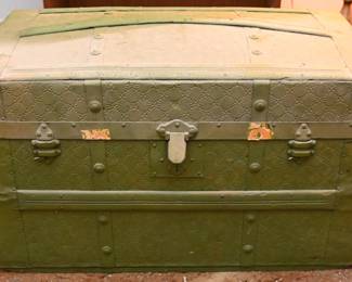 Green Steamer Trunk 
