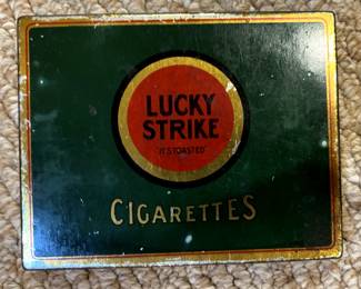 Antique cigarette tin