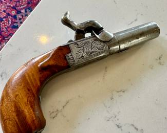 Rare drop down trigger single shot pistol 