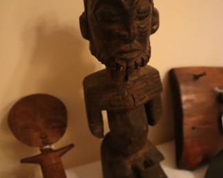African male carved figures.