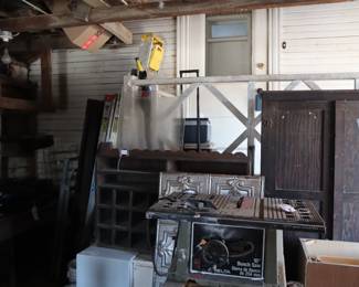 Garage looking at the back door.