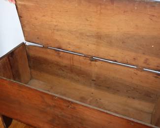 Inside of blanket chest