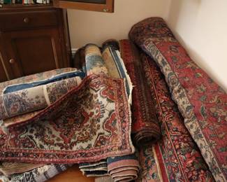 Piles of rugs were found everywhere!! 