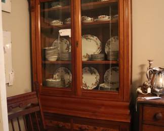 In corner of dining room...