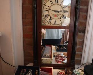 Clock is shown in a 1940s photograph at 1515 S. Main St. This is in the vintage jewelry area to the left of the garage/back door.