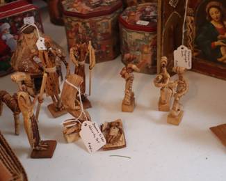 And an African Nativity Scene made with Banana leaves, in Utility room in back of master bedroom upstairs.
