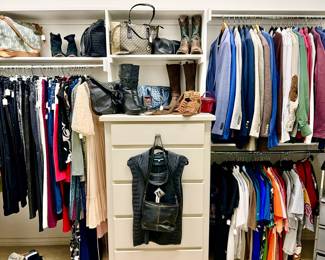MEN'S AND WOMEN'S BOUTIQUE CLOSET.