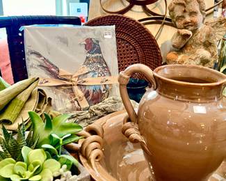 PHEASANT BY DEANN STILL IN WRAPS.  MODERN METAL ART.