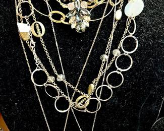 COSTUME JEWELRY FROM FOSSIL, LUCKY BRAND, BANANA REPUBLIC, ANN TAYLOR, CABI, DILLARDS, KENDRA SCOTT.