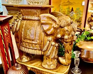 Desirable large elephant plant stand, end table, etc.  