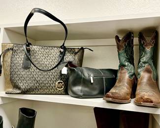 MICHAEL KORS HANDBAG, WESTERN BOOTS!