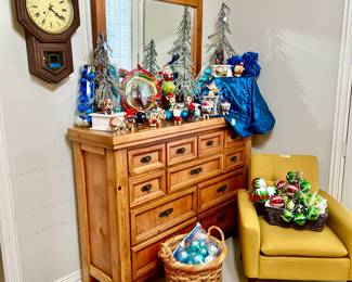 LARGE WESTERN DRESSER, MULE CHEST.