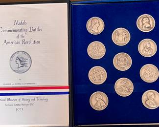 Medals commemorating Battles of the American Revolution