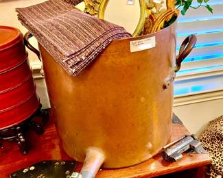LARGE COPPER WATER DISPENSER WITH VINTAGE ITALIAN MIRRORS.  MIX AND MATCH!