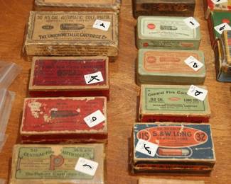 COLLECTIBLE AMMO BOXES WITH AND WITHOUT AMMO