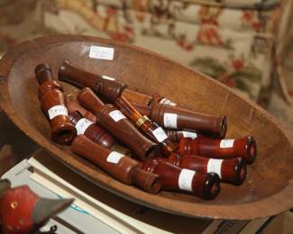 JUST A FEW OF SEVERAL DUCK/TURKEY CALLS