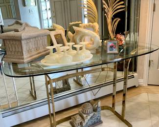 Michael Taylor Iron Palm Frond Table Lamp