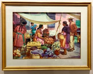 Tom Hill signed and numbered Litho