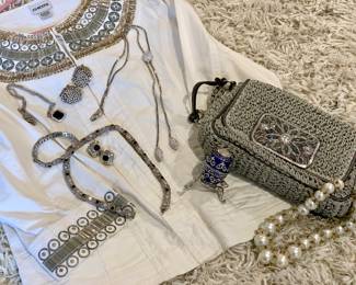 Black Swan Swarovski Crystal Necklace