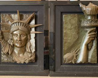 Bill Mack Lady Liberty relief. Over 2 feet tall