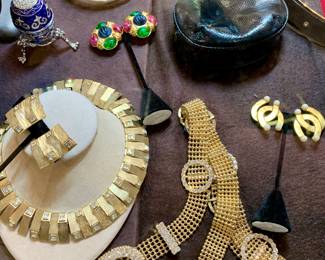 FABULOUS VINTAGE DESIGNER JEWELRY: Karl Lagerfeld-Judith Leiber- Christian Dior- Vogue- Les Bernard- Gucci- Miriam Haskell- Givenchy- Brighton just to name a few