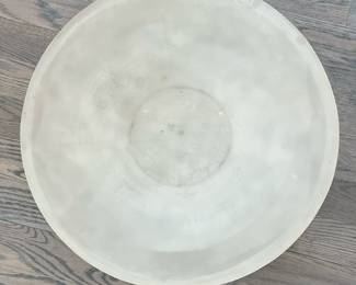 Large Decorative Bowl | Decorative glass accent bowl - h. 3 x dia. 24.25 in

