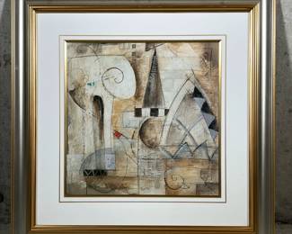 Eric Waugh (b. 1929), Print | Classica I Printed. Signature lower right. Matted in a gilt and silvered frame. - h. 27 x w. 27 in (frame)

Sight: 15-1/2 x 15-1/2 in.
