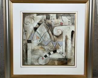 Eric Waugh (b. 1929), Print | Classica II. Printed signature lower right. Matted in a gilt and silvered frame. Sight: 15-1/2 x 15-1/2 - h. 27 x w. 27 in (frame)
