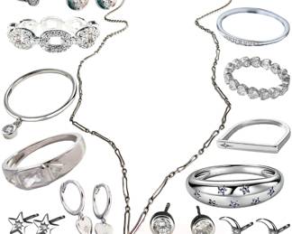 Antique - Modern Sterling Jewelry: Earrings, Rings, Necklaces, etc. 
