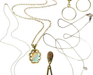 Antique - Modern Gold Jewelry: Earring Sets & Singles, Necklaces, etc. 