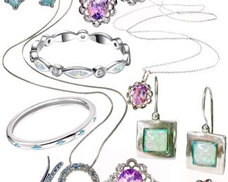 Antique - Modern Sterling Jewelry: Earrings, Rings, Necklaces, etc. 
