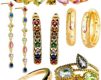 Vintage - Modern Sterling w/ Vermeil Jewelry: Earrings, Rings, etc. 