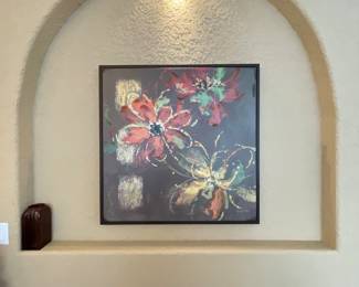 Large Abstract Floral wall Art 