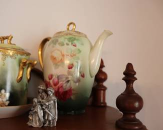 hand-painted Limoges Coffee Pot