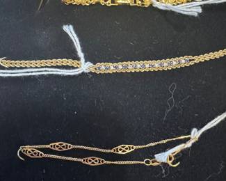14K Gold Bracelets