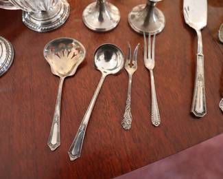 Sterling Silver Serving Pieces and Candlesticks