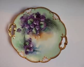 hand-painted Limoges plates