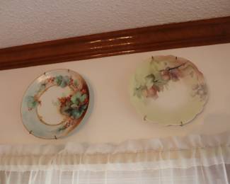 hand-painted Limoges plates