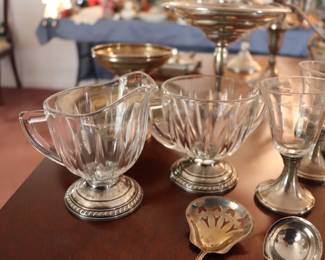 Sterling Silver Serving Pieces and Candlesticks