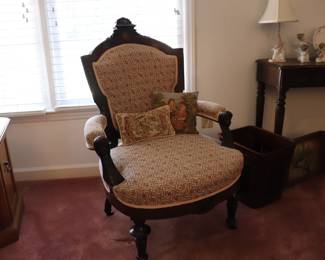 19th Century Victorian Walnut Rococo Revival Chair SET of 3