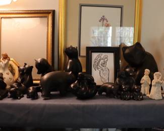 Pigeon Forge Pottery Black Animals