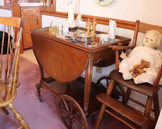 Tea Cart with Butlers Tray