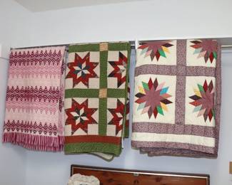 vintage Afghans and quilts