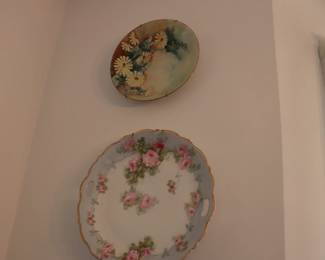 hand-painted Limoges plates