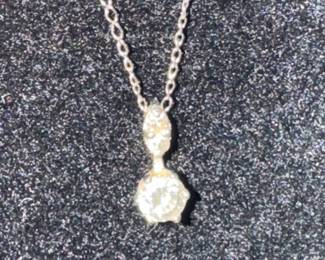 14K Gold Diamond Necklace