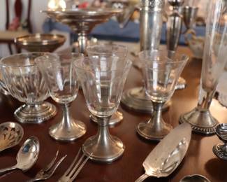 Sterling Silver Serving Pieces and Candlesticks