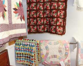 vintage Afghans and quilts