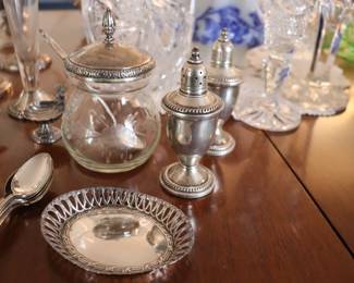 Sterling Silver Serving Pieces and Candlesticks